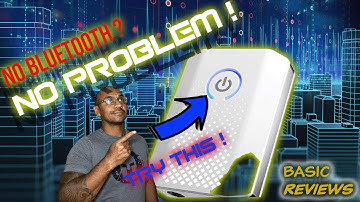 Pairing your smart phone with Aisidra Bluetooth Transmitter Receiver  Bluetooth Adapter for Audio