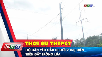 Hộ dân yêu cầu di dời 2 trụ điện trên đất trồng lúa | Cần Thơ TV