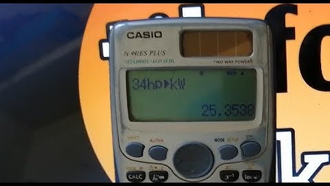 how to convert horsepower to kilowatt in casio fx991es plus !! hp se kw me convert kaise kare