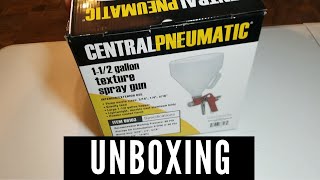 Unboxing Harbor Freight Texture Air Spray Gun