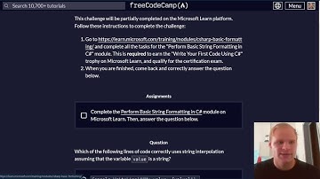 Write Your First Code Using C# | FreeCodeCamp