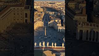 St. Peter in the Vatican, Panoramic View of Rome from the Dome! #roma #vatican