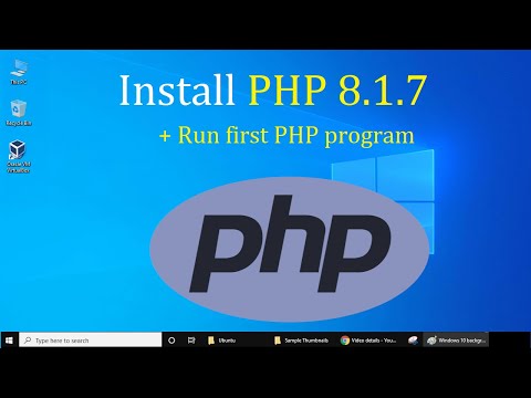 Install PHP 8.1.7 on Windows 10 | 64 bit