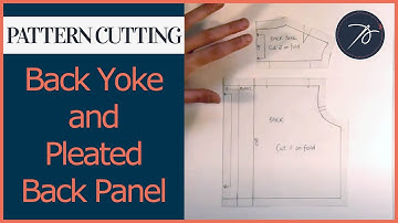 Hoe je een rugjuk maakt met een geplooid rugpaneel