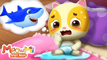 Con cá mập tè dầm | Làm sao khi chúng ta tè dầm | Nhạc thiếu nhi | MeowMi Gia đình những chú mèo