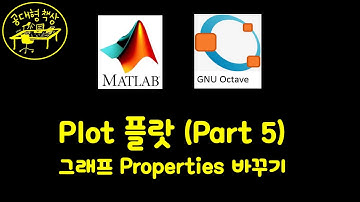 매트랩 (MATLAB) 2-07 - 플랏 그래프 속성 직접 바꾸기 (Part 5)