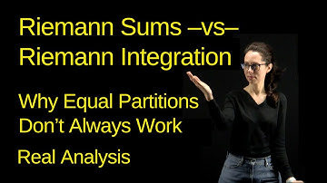 Riemann Integration vs Riemann Sums... Equal Partitions Aren