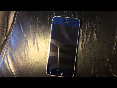 iPhone 5S Blue Mirror Glass Screen Protector