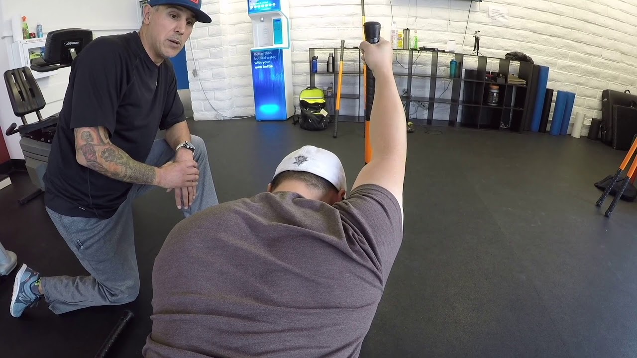 Lat Stretch Overhead Mobility Drill Stick Mobility Exercise YouTube