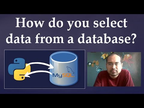 100. How do you select data from a database in Python? - YouTube