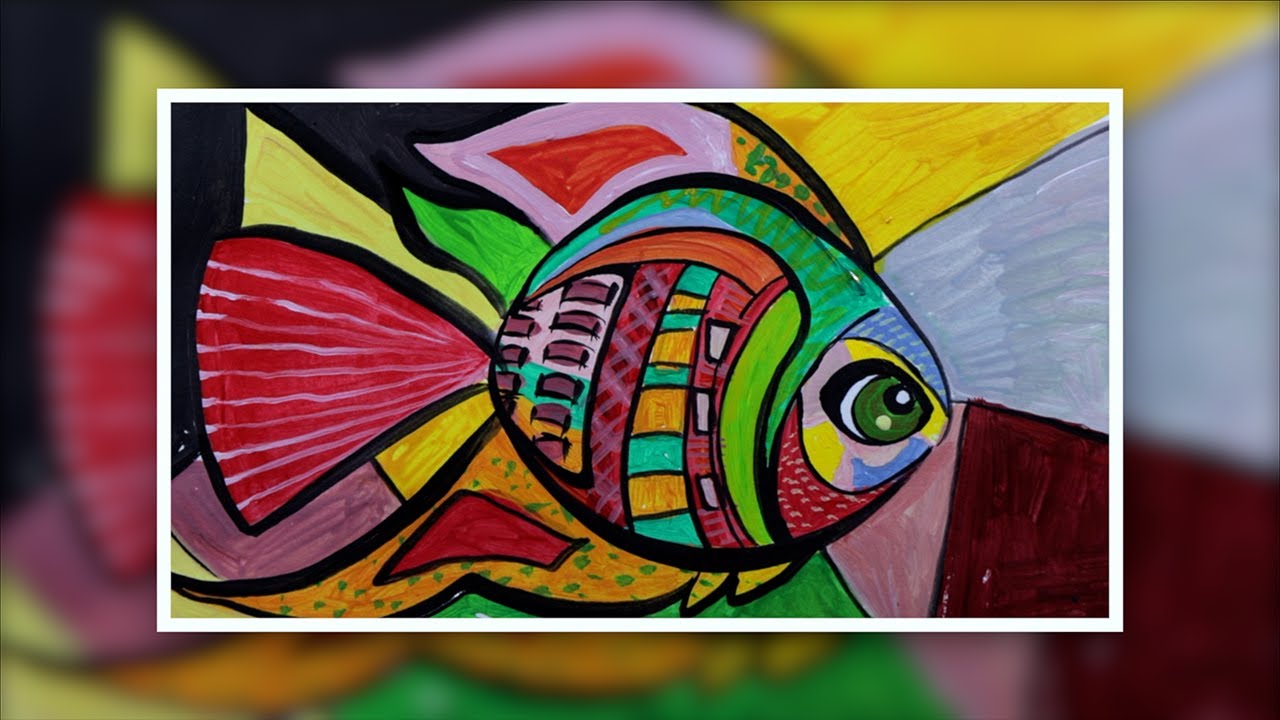 How to Paint a Fish, Easy Colorful & Artistic Fish Painting