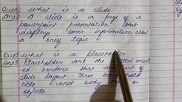 Class 4 || Microsoft PowerPoint 2007 || Questions and Answers.