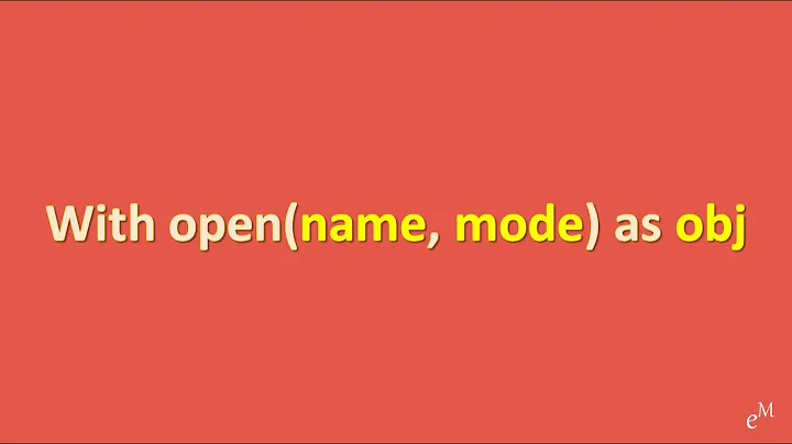 Python Tutorial: Learn Open() function and 'With' statement in 8 Minutes