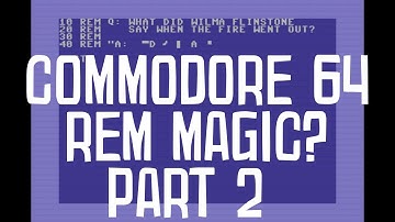 Fun with Commodore 64 (& THEC64) REM Statement Riddles Part 2
