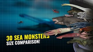 30 SEA MONSTERS SIZE COMPARISON - Planet Biru Channel