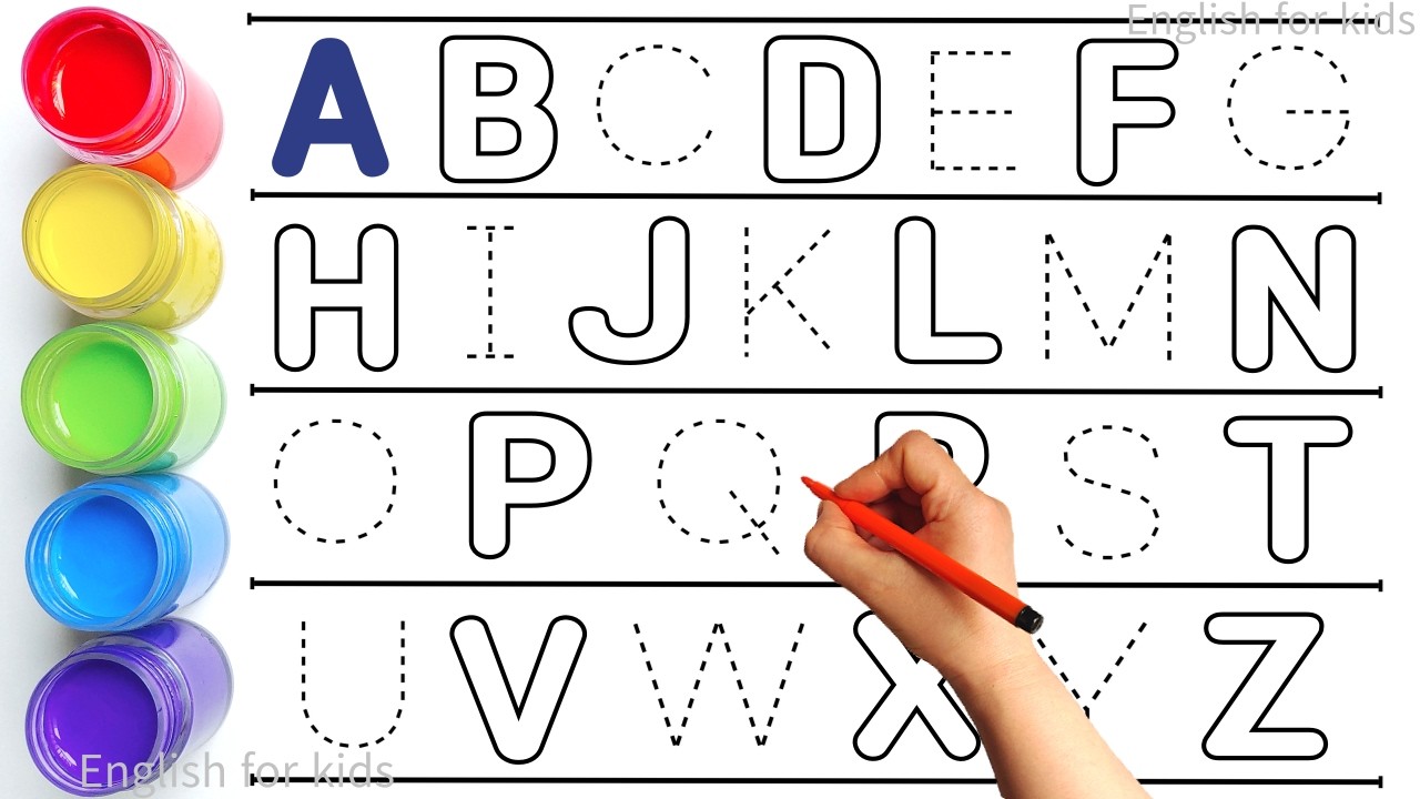 Алфавит, песенка про алфавит, ABCD, от А до Я, детские стишки, сборник для письма по пунктирным л...