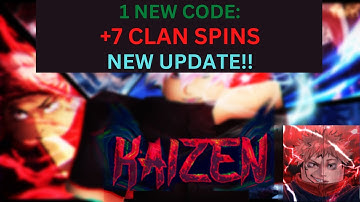 [1 NEW CODE] *+7 CLAN SPINS* ALL WORKING IN KAIZEN DECEMBER 2022! Roblox.