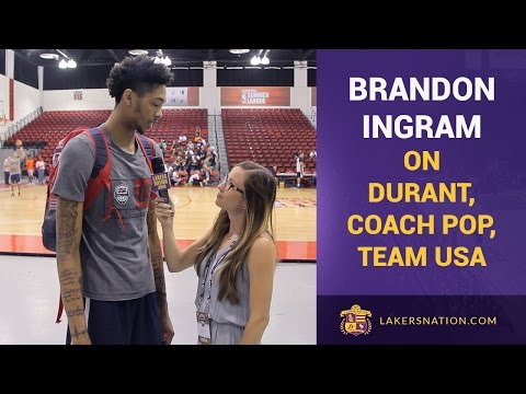 Brandon Ingram On Kevin Durant, Coach Popovich & Team USA