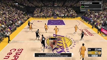 HOW TO GET THE DROP STEPPER BADGE! 2K17 BADGE TUTORIAL