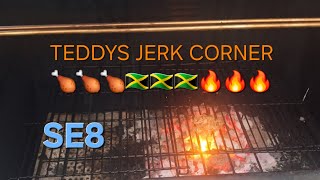 TEDDY&#39;S JERK CORNER #MUKBANG #VLOG 🍗🍗🍗🇯🇲🇯🇲🇯🇲🔥🔥🔥