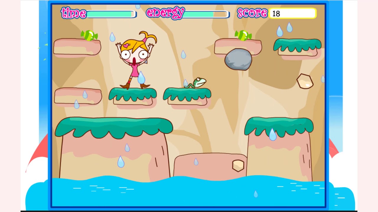 How to play Jump Girl game Free online games YouTube