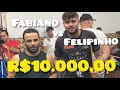 FELIPINHO X FABIANO - 2 SÉRIES DE R$5.000,00 - QUEM BATER 7 GANHA !! - FELIPINHO COM UM BRAÇO SÓ!