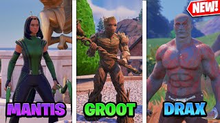 Guardians Of The Galaxy Pack GAMEPLAY \& Fortnite Item Shop Showcase!!