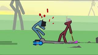 Supreme Duelist Stickman Animation : Cards vs Arm Cannon vs Axe screenshot 3