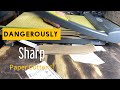 How to sharpen a paper cutter