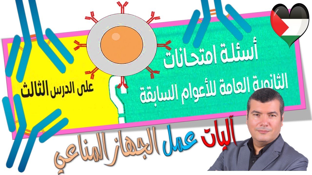 حل أسئلة امتحانات الثانوية العامة للأعوام السابقة على آلية عمل الجهاز المناعي 2026