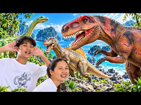 Traveling Back in Time to Find Dinosaurs, Visiting Pathum Thani, Chalermphrakiat National Geologi...