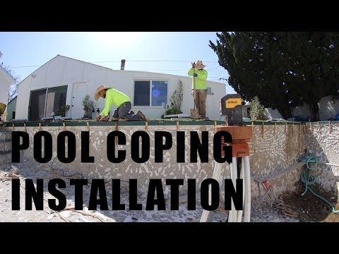 How To Install Pool Coping W Mortar Bed Prep Ultimate Pool Guy 2019