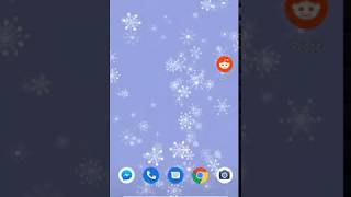 Android snow flakes live wallpaper screenshot 5