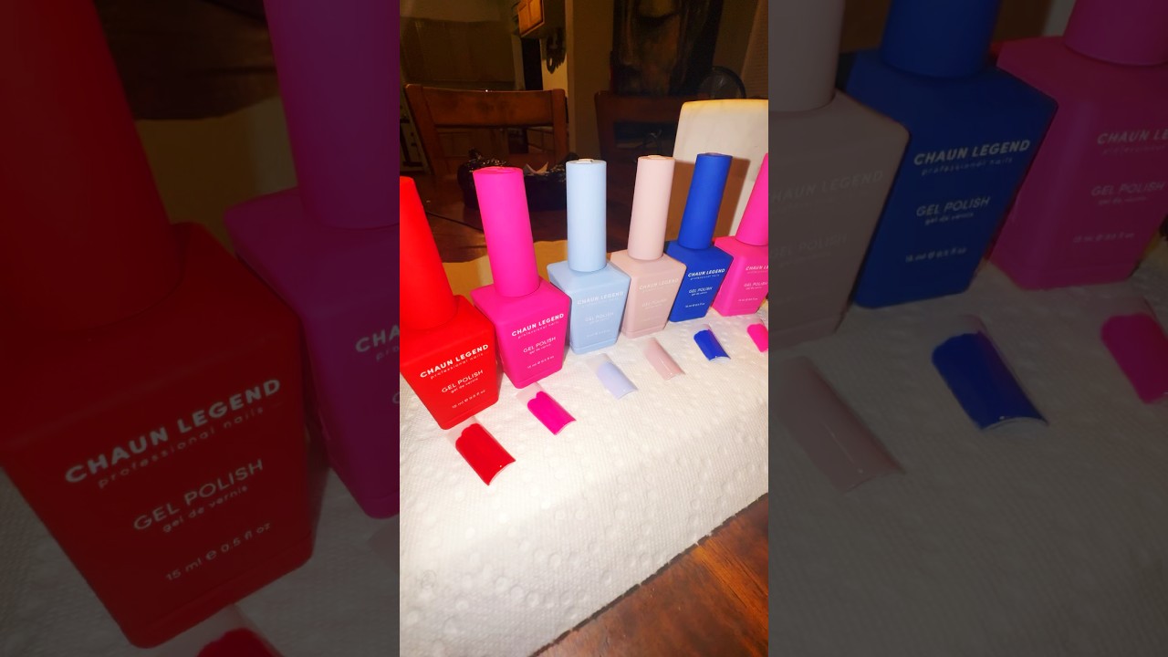 Chaun Legend gel polish swatches!!  