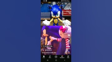 sonic reacts to hello kitty credit To Sonic David #shorts #sonic #hellokitty #sonicdavid #reaction