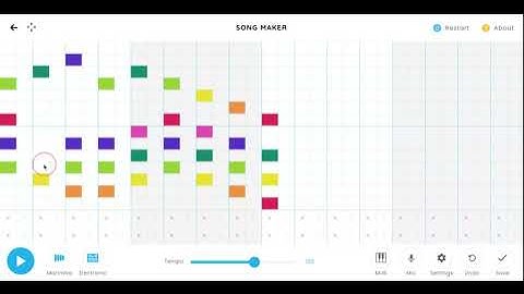 Chrome Music Lab - Song Maker - How to do Melody, Harmony, and a percussion part.
