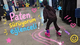 EYLÜL ADAYA PATEN  ALMAYA GELDİK !! EYLÜL  DÜŞTÜ YERLERİN TOZUNU ALDI  😃😃#patenciler#eğleceli