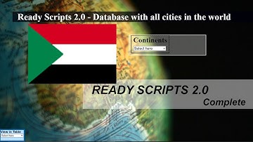 List of cities and provinces in Sudan database - Ready Scripts 2.0
