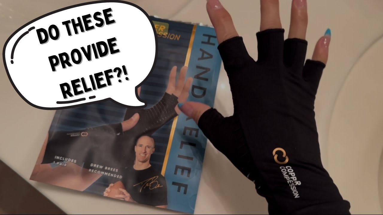 Copper Compression Arthritis Gloves | Fingerless Arthritis Pain Relief Gloves Review 