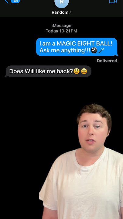 MAGIC EIGHT BALL!!!🎱🪄 *Texting Random Numbers!* #Shorts
