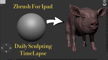 Pig Sculpting ( Zbrush ) ( Timelapse )