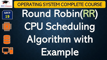 L19: Round Robin(RR) CPU Scheduling Algorithm with Example | Operating System Lectures