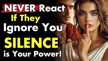 Never React If They Ignore You, Confuse Them With Your Silence! | Stoicism Relationships