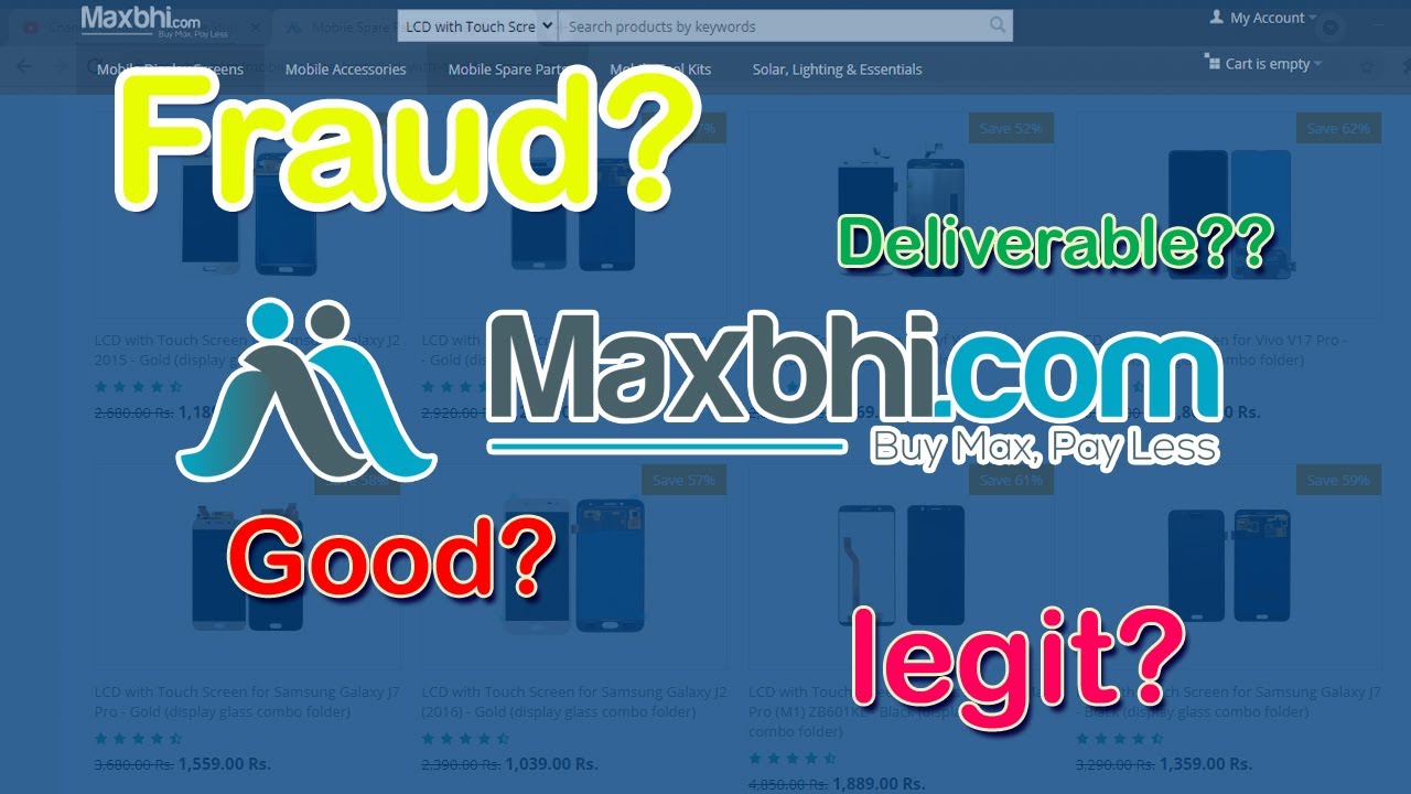 Maxbhi.com is fraud? Review || Tamil - YouTube