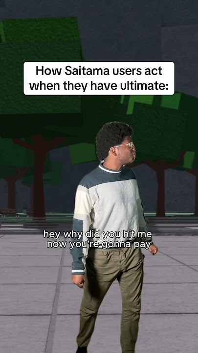How Saitama users act when they have ultimate in Strongest Battlegrounds