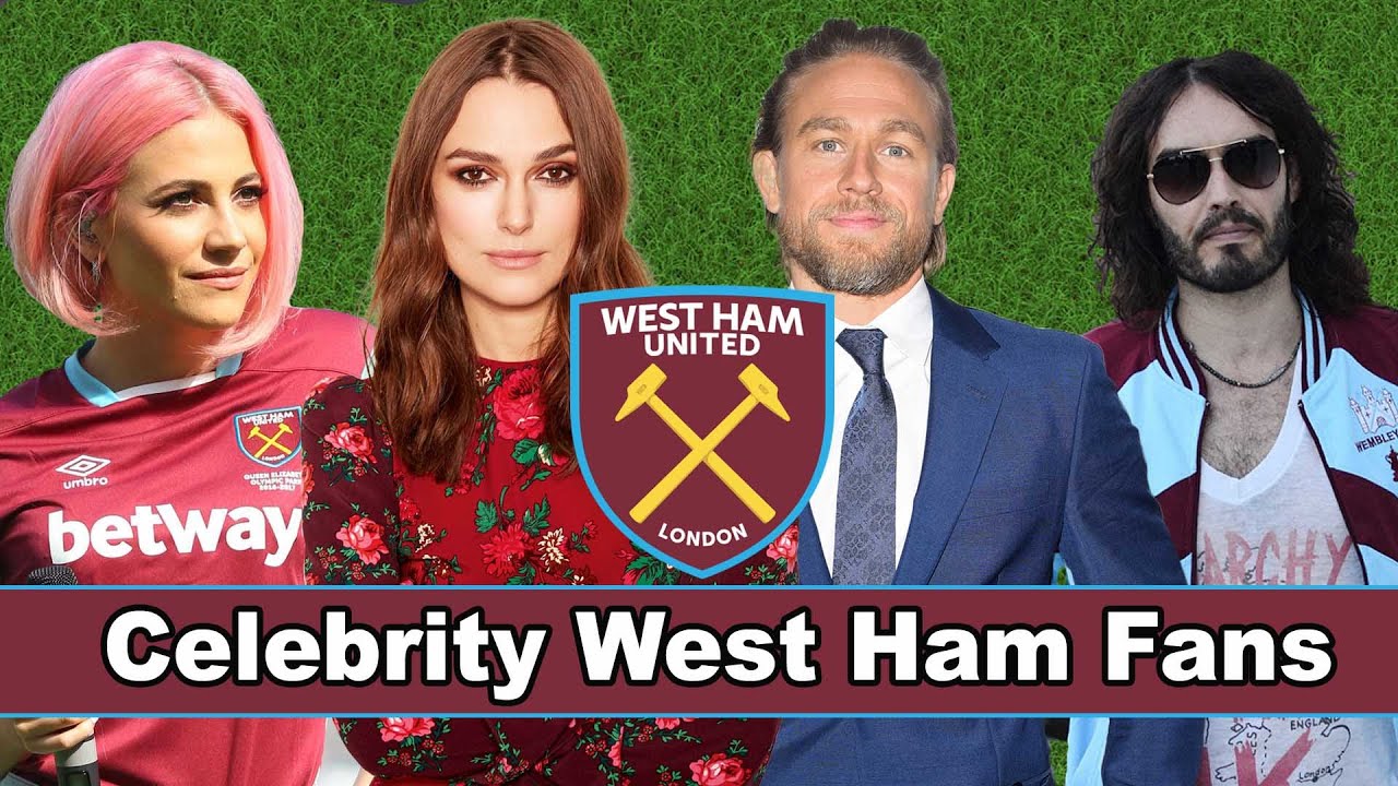 Angreb disk Persona Celebrity West Ham United Famous Fans - YouTube