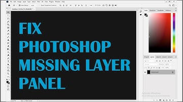How to fix no layer panel in photoshop | Pixels