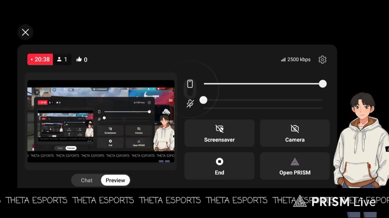 Live streaming of THETA ESPORTS