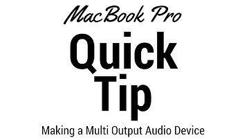 Making a Multi Output Device on Mac OS x El Capitan