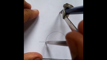 Second method to draw an 80-degree angle using compass l 80° angle #geometry #construction